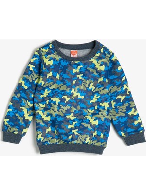 Koton Erkek Bebek Desenli Sweatshirt