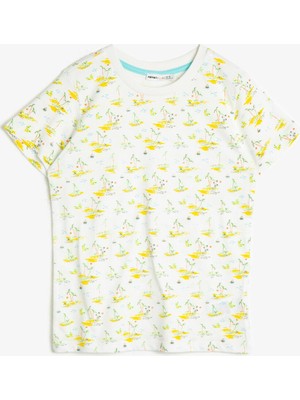 Koton Erkek Çocuk Desenli T-Shirt