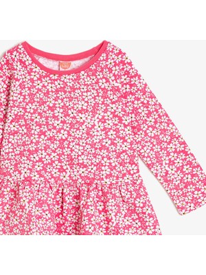 Koton Kids Kız Bebek Desenli Elbise