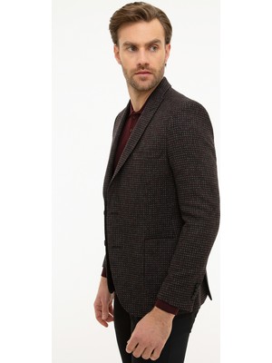 Pierre Cardin Erkek Siyah Ekstra Slim Fit Ceket 50226182-VR046