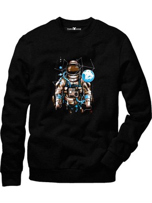 Tshirthane Nasa Uzay Astronot  Dünya Ay Sweatshirt