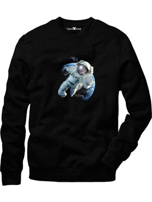 Tshirthane Nasa Uzay Astronot  Dünya Ay Sweatshirt
