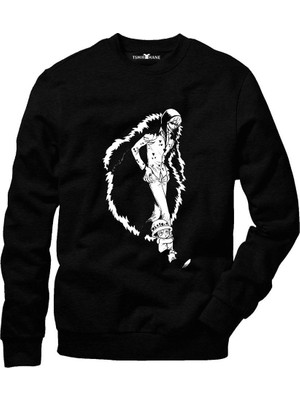 Tshirthane One Piece Onepiece Erkek Uzun Kollu Bisiklet Yaka  Sweatshirt