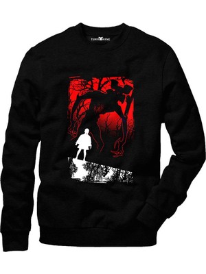 Tshirthane Stranger Things Eleven Demogorgon Füme Sweatshirt
