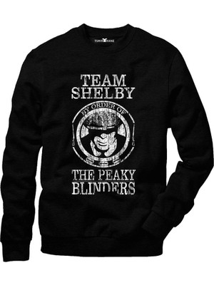 Tshirthane The Peaky Blinders Tommy Shelby Erkek Uzun Kollu Bisiklet Yaka  Sweatshirt