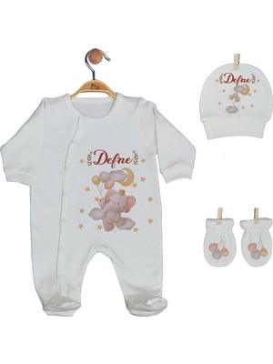 Pia Baby Gl 1913-04 İsme Özel Yastık Tulum Set