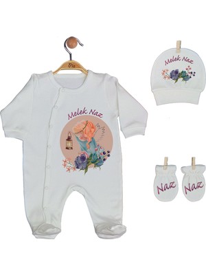 Pia Baby Gl 1930 -02 İsme Özel Beşli Tulum Set