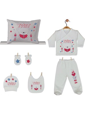 Pia Baby Gl 1945-08 İsme Özel Yastık Zıbın Set