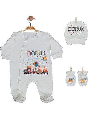 Pia Baby Gl 1918-04 İsme Özel Yastık Tulum Set