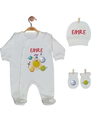 Pia Baby Gl 1922-04 İsme Özel Yastık Tulum Set