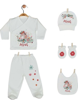 Pia Baby Gl 1949-08 İsme Özel Yastık Zıbın Set