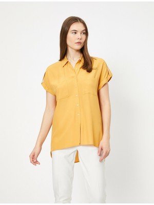 Koton Kadın Cep Detaylı Gömlek