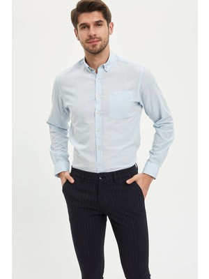 DeFacto Slim Fit Basic Uzun Kollu Gömlek M7180AZ20SP