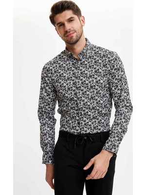 Defacto Ekstra Slim Fit Desenli Gömlek M8388AZ20SP