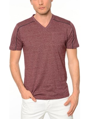 Dewberry T8540 Erkek T-Shırt Bordo