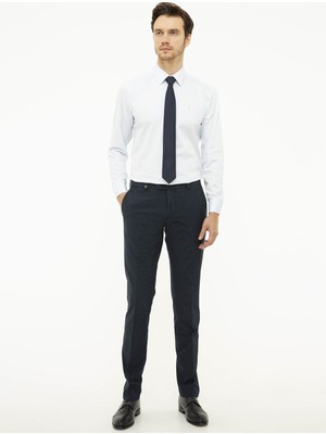 Cacharel Lacivert Slim Fit Pantolon