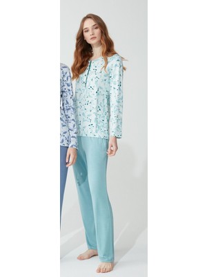 Feyza 3775 Kadın Pijama Takımı - Mint