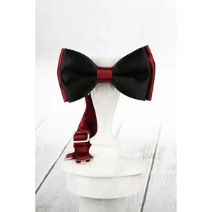 Siyah  Bordo Renk Saten Papyon SP58