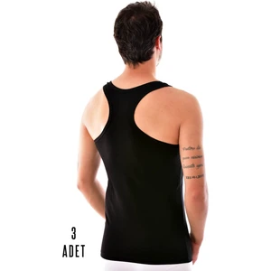 Tutku Elit 3 Adet Elit 1304 Erkek Spor Elasthan Atlet Siyah
