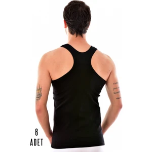 6 Adet Seher Erkek Spor Atlet 0058 Siyah