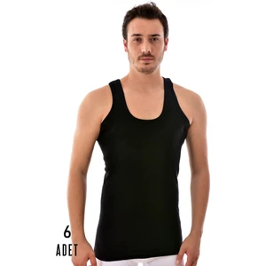6 Adet Erkek Ribana Atlet Siyah 102