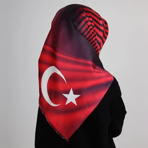 Renkli Butik Dijital Baskılı Tafta Eşarp