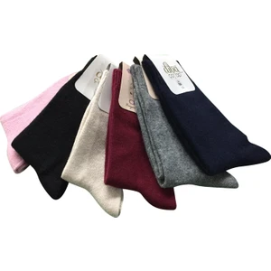 Kışlık Lambswool Kadın Yün Çorap
