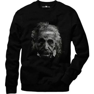 Albert Einstein Tipografi Sweatshirt