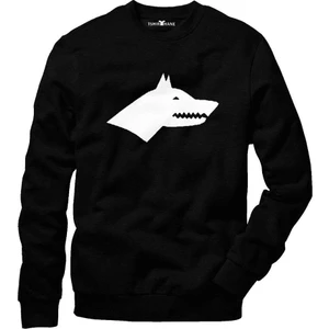 Göktürk Kurt Erkek Uzun Kollu Bisiklet Yaka  Sweatshirt