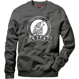 Göktürk Tengri Erkek Uzun Kollu Bisiklet Yaka  Sweatshirt