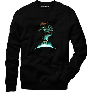 Nasa Uzay Astronot  Dünya Ay Sweatshirt