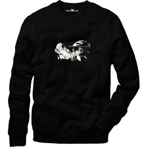 Nasa Uzay Astronot  Dünya Ay Sweatshirt