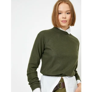 Kadın Bisiklet Yaka Triko Kazak