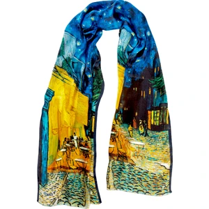 İpek Fular Cafe Terrace 165 Mavi