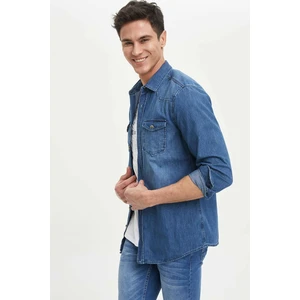 Çift Cepli Jean Gömlek N2221AZ20SP