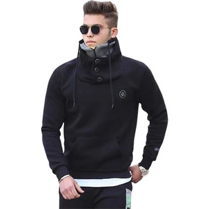 4411 Triko Yaka Düğmeli Sweatshirt