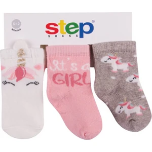 Unicorn 3'lü Soket Bebek Çorabı 10084