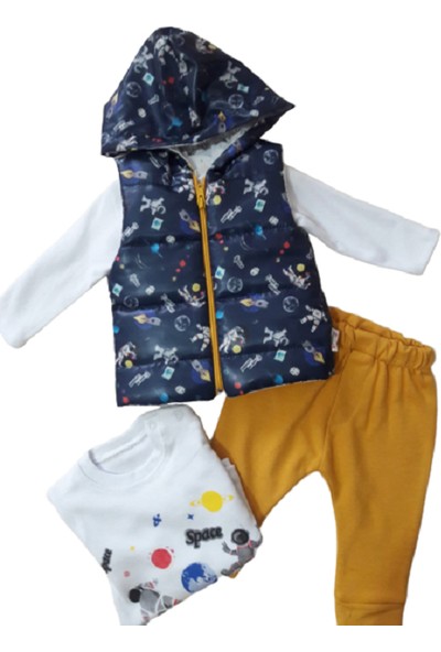 Hippil Baby Astronotlu Yelekli Takım