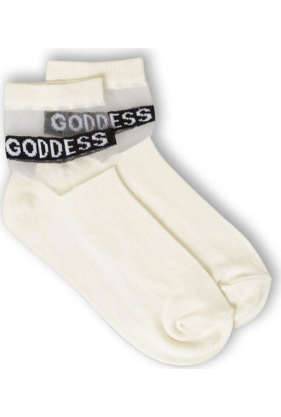 Ciorap Ciorap 3'lü Kadın Ince Goddess Yazılı Çorap 3442-A3 35 - 39
