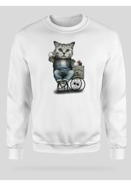 Baskılı Unisex Sweatshirt -848 XXXL