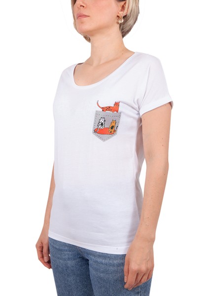 Cepte Kedi T-Shirt L