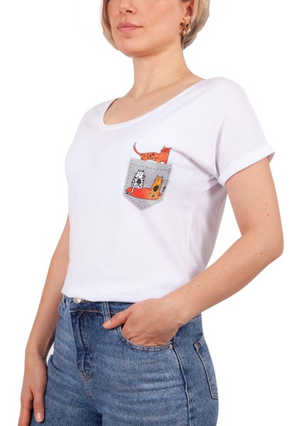 Cepte Kedi T-Shirt L
