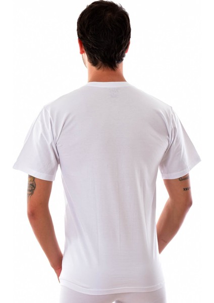 3 Adet Elit 1301 Erkek Sıfır Yaka Elasthan Fanila Beyaz fiyatları