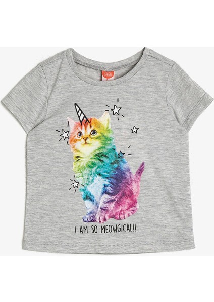 Kız Bebek Baskili T-Shirt