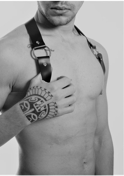 Angels Passion Erkek Deri Omuz Harness - APFTM33