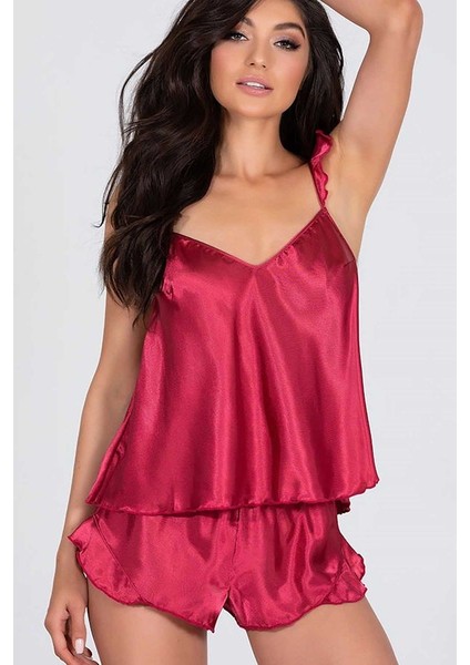 Saten Şık Şortlu Takım