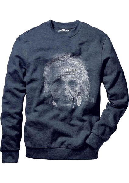 Albert Einstein Tipografi Sweatshirt modelleri