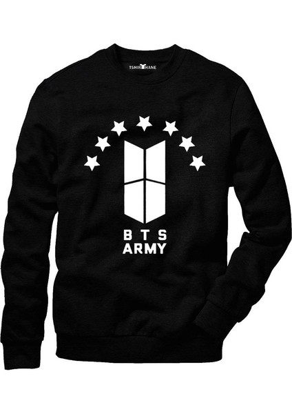 Bts Army Erkek Uzun Kollu Bisiklet Yaka Sweatshirt