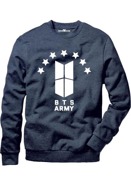 Bts Army Erkek Uzun Kollu Bisiklet Yaka Sweatshirt modelleri