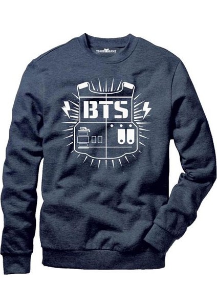 Bts Erkek Uzun Kollu Bisiklet Yaka Sweatshirt modelleri